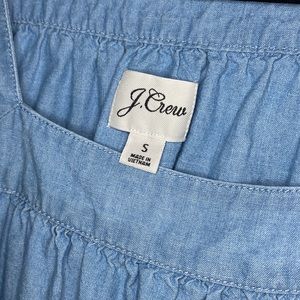Squareneck chambray shift dress J. Crew—size Small WITH POCKETS
